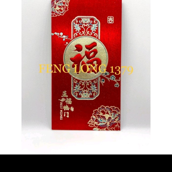 

New! 0Amplop Angpao Ang Pao Tahun Baru Imlek Sinchia Xin Nian FU GLITTER Pr Limited
