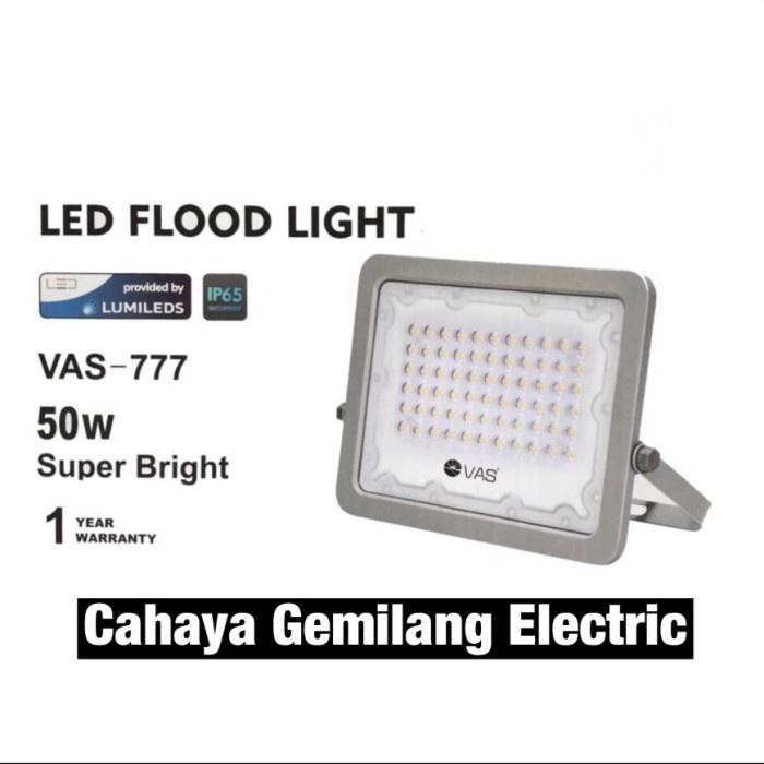 Kap Lampu Sorot Led Vas 777 Vas-777 50Watt 50W Tembak Floodlight Terlariss !!