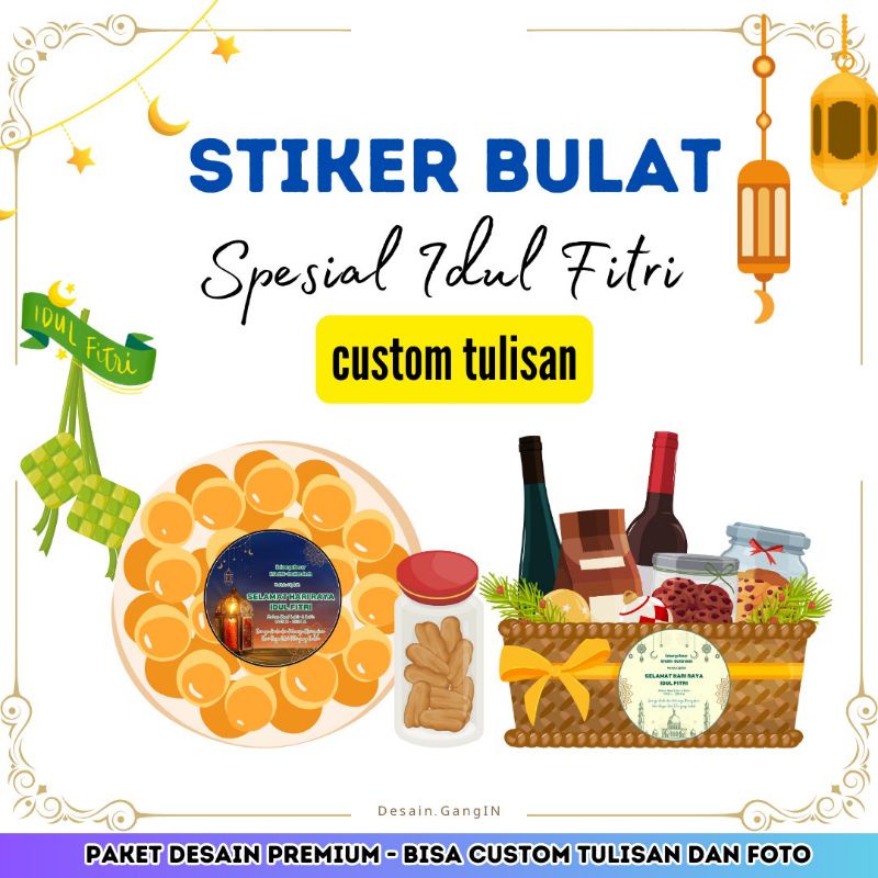 

Stiker Custom Premium - Label Hari Raya Idul Fitri - Stiker Chromo - Stiker Vinyl