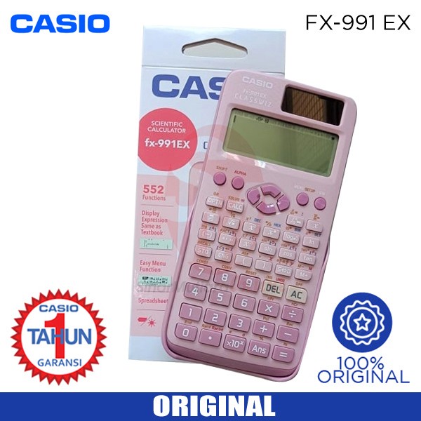 

KALKULATOR CASIO FX 991 EX PINK ORIGINAL TERBARU