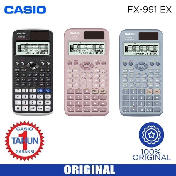 

CASIO FX-991EX - SCIENTIFIC CALCULATOR/KALKULATOR ILMIAH FX 991 EX ORIGINAL TERBARU