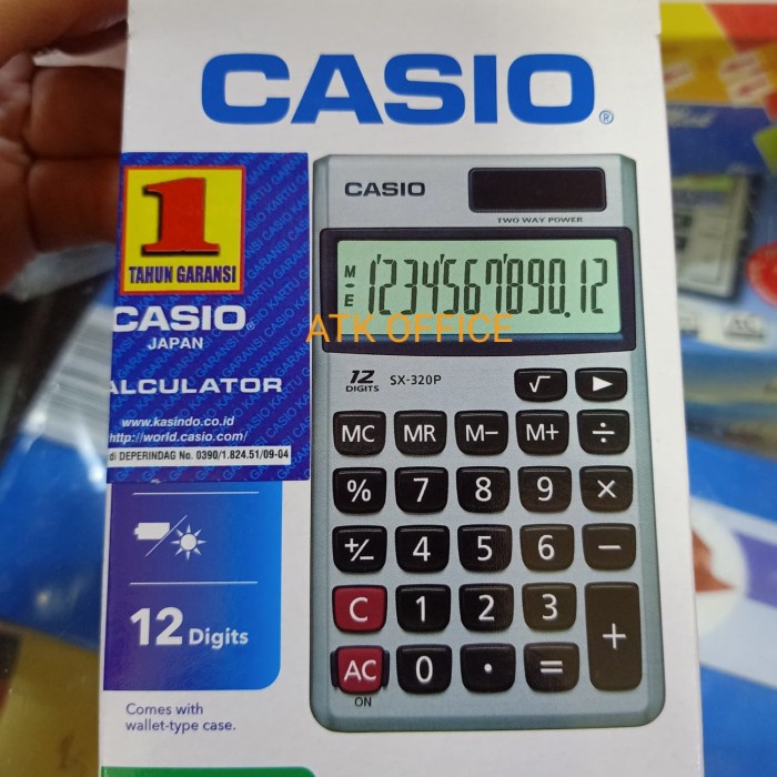 

CALCULATOR POCKET CASIO SX 320P TERMURAH ORIGINAL ORIGINAL TERBARU