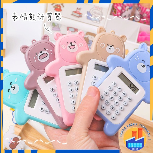 

HPT Calculator Mini Portable Motif Bear Kalkulator Portable Mini Beruang Kalkulator Unik Kalkulator 8 Digit Mini Portable Kalkulator Beruang Tombol Karet Kalkulator Sekolah /Stationary Warna Warni
