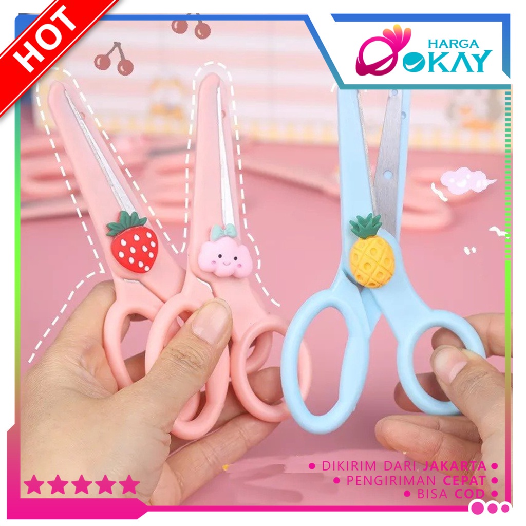 

HO Gunting Lucu Alat Tulis Anak Sekolah Kartun Diy Kertas Buatan Tangan Kantor Kecantikan Portabel Portabel Portabel Scissors