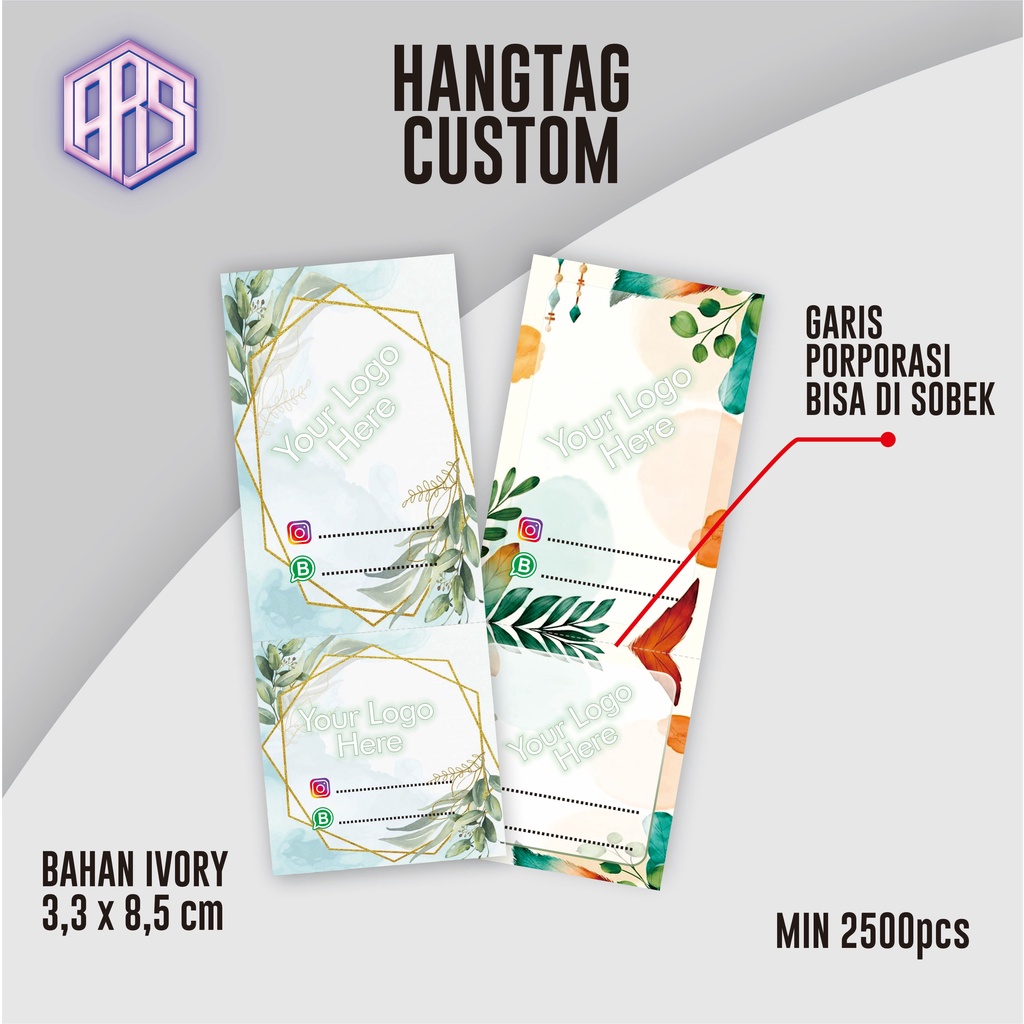 

Hangtag Custom Paket Hemat 5000 Pcs