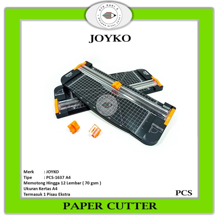 

Joyko - Pemotong Kertas / Paper Cutter Pc-1637 A4 - Pcs