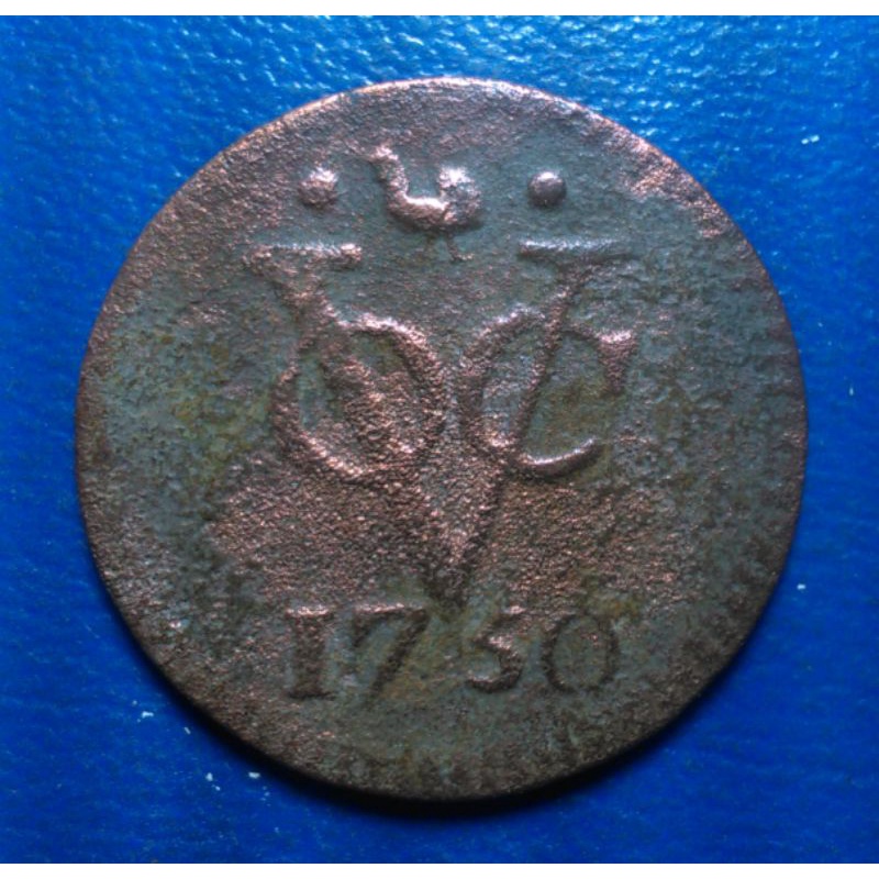 Koin VOC 1 Duit West Friesland 1750