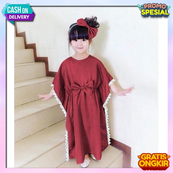 Populer Cantik Kekinian 2024 Kafyan Anak 1-6 Tahun Buju Gamis Jumbo Outer Gamus Kagtan Snak Murah Ka