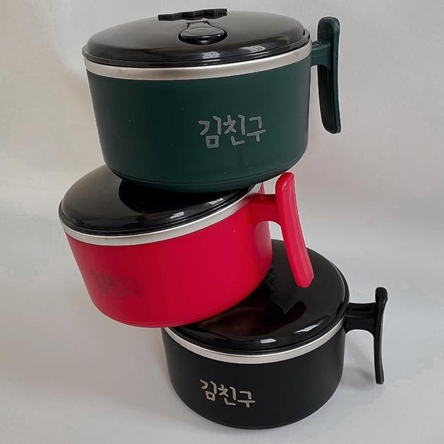 Korean Food Mug Mangkok Stainless Steel Noodles Bowl Panci Ramyun