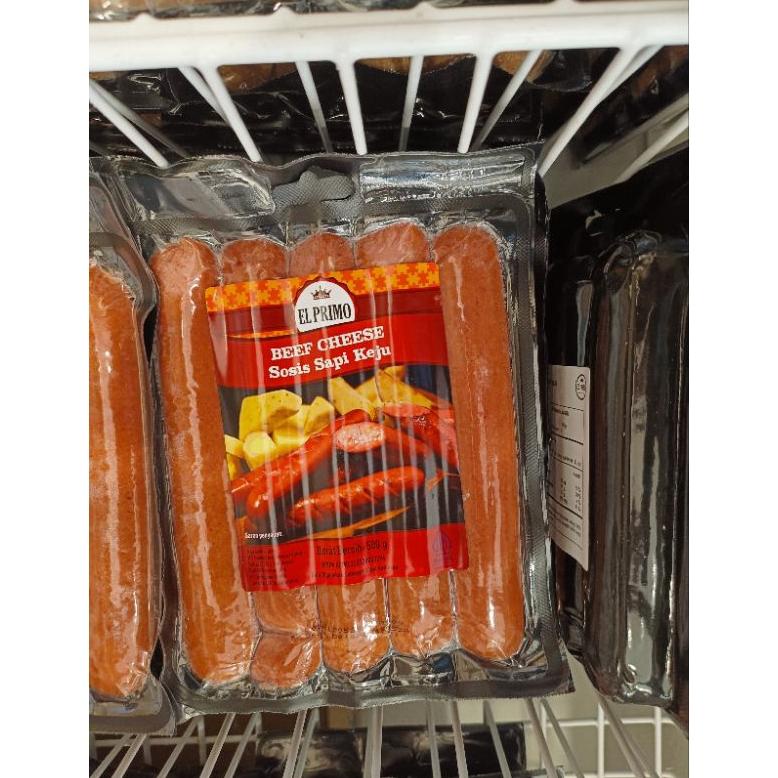 

Ready Sosis Beef Cheese El Primo 500g / sosis indomaret