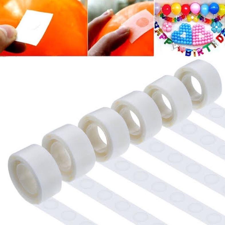 

Ready!!!(COD) Lem balon/ perekat balon glue dot 1 roll isi 100