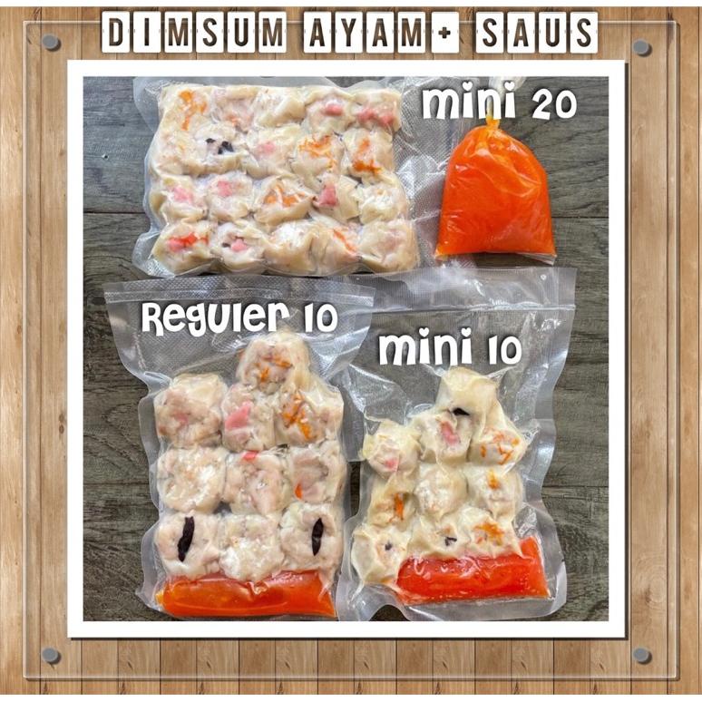 

Ready Dimsum ayam isi 10 / 20 + Saus