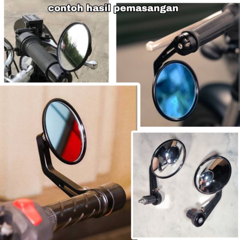 Spion Jalu bar end side mirror motor universal custom modif spion motor tiger mega pro mx rider rx k