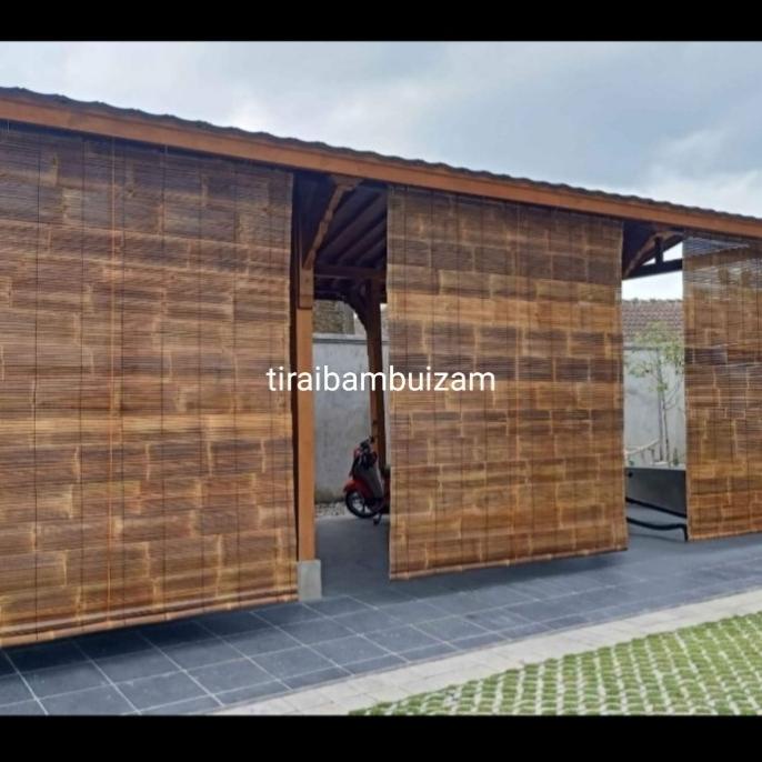 tirai krey kerai kerei kerey gorden bambu hitam bisa utk tirai gazebo