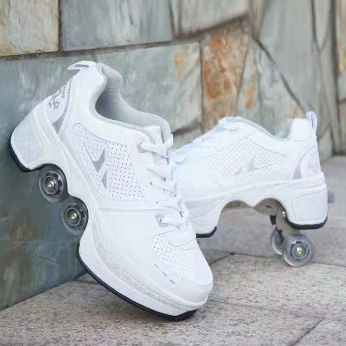 Sepatu Roda Casual Skate / Kick Roller Shoes Impor Viral TIKTOK