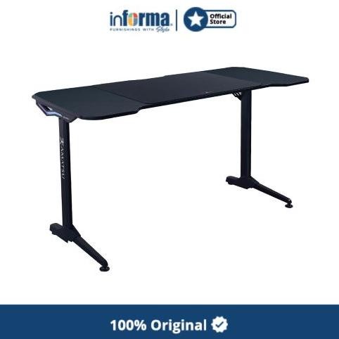 Terbaru Informa Amatsu Ken Meja Gaming - Hitam Gaming Desk Meja Komputer Promo Terlaris