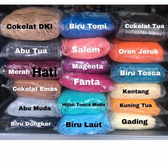 

Tali Kur 3Mm / Talikur 2B/2Benang Warna-Warni/900Gram