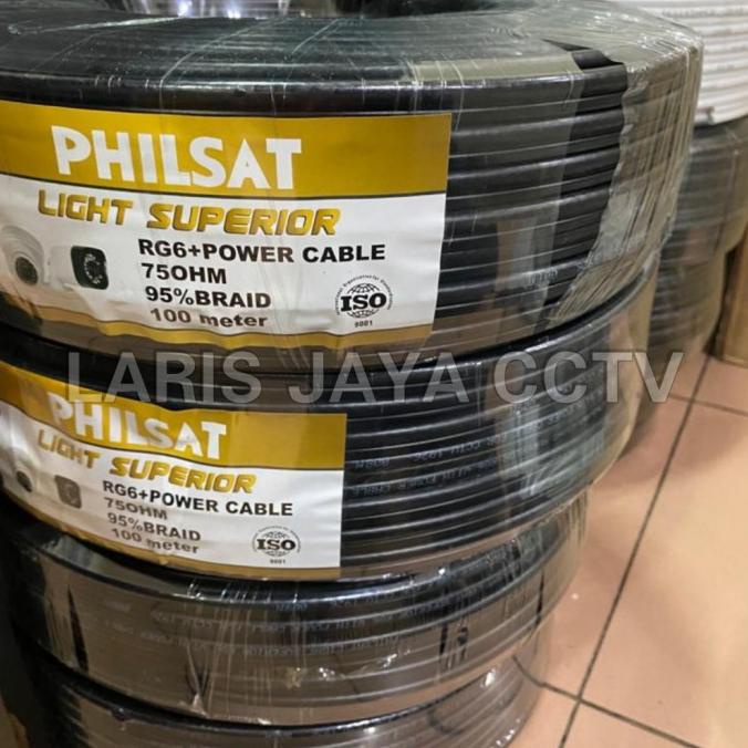KABEL CCTV COAXIAL RG6 + POWER 100m Philsat