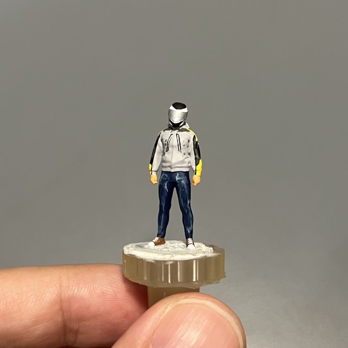 FIGURE RIDER 1 MOTOR SKALA 1/64 CUSTOM MINIATUR KS168