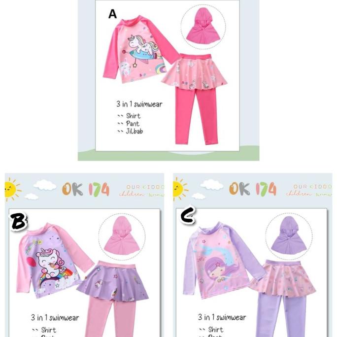 BAJU RENANG ANAK MUSLIM / BAJU RENANG MUSLIM