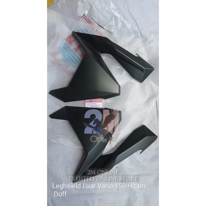 Legshield Luar Vario 150 Hitam Dof Merk Win 64501-K59 64601-K59