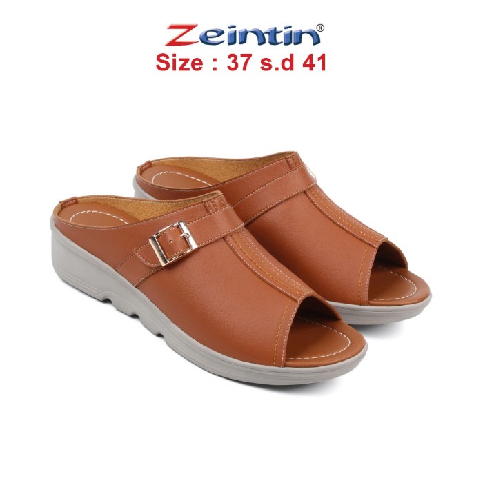 Zeintin - Sepatu Sandal Wanita Kasual Bahan Kulit Sintetis Zeintin Rd