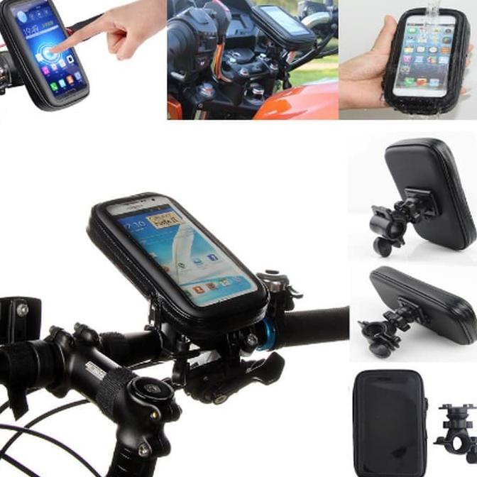 holder HP waterproof distang speda dan motor PCX VIXION BEAT STREET DL
