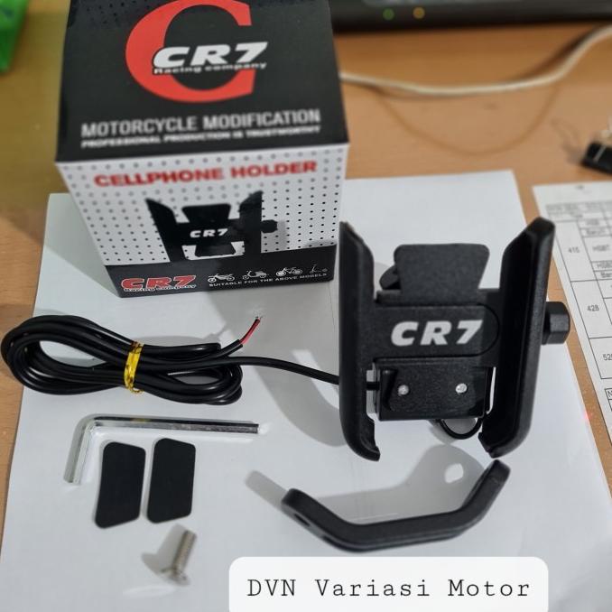 tempat hp / holder hp plus casan di motor