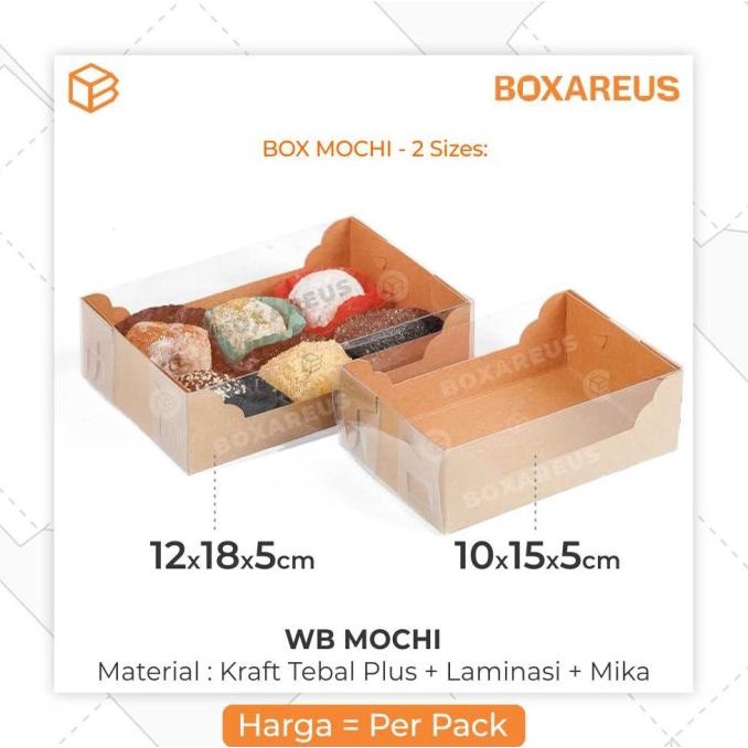 

Miliki Box Mochi Daifuku Packaging Dus Kotak Kue Jajanan Pasar | WB Mochi .,