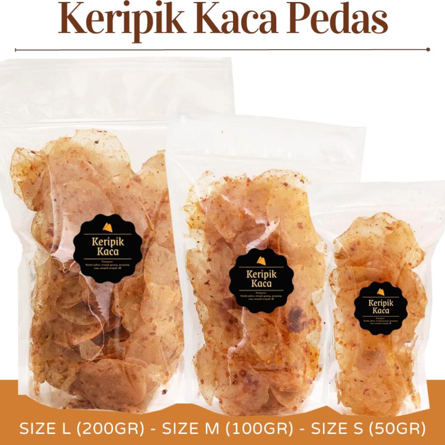 

[Delish Snas] Keripik Kaca Pedas (Grosir) 500Gr / Sna Celan Kilo Kiloan / Calan Gurih