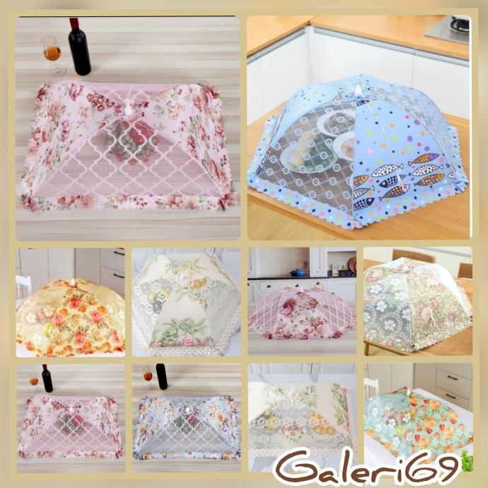 Tudung Saji Lipat Tudung Saji Payung Kualitas Premium Ukuran Besar