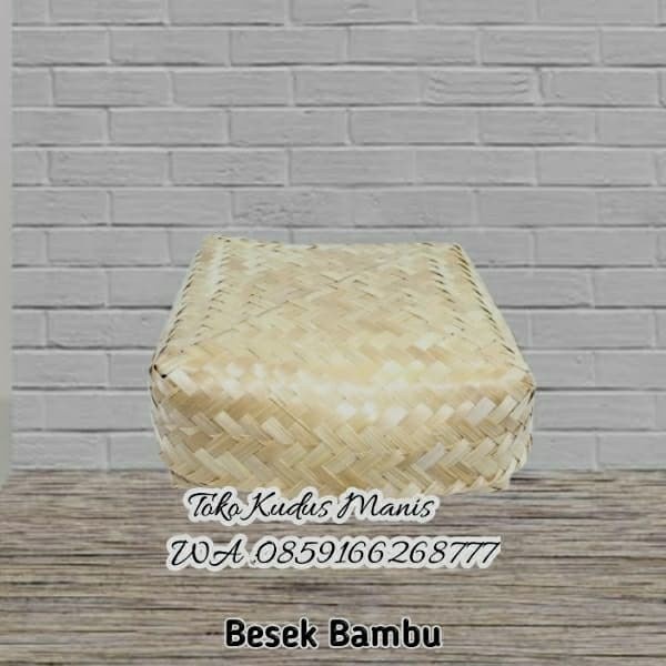 [Box] Besek Bambu 22X22 Cm Besek 22Cm Harga Sepasang [Serbaguna]