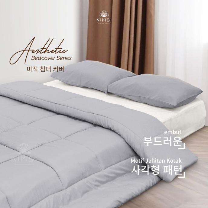 Selimut Bedcover Only Katun Motif Polos Aesthetic