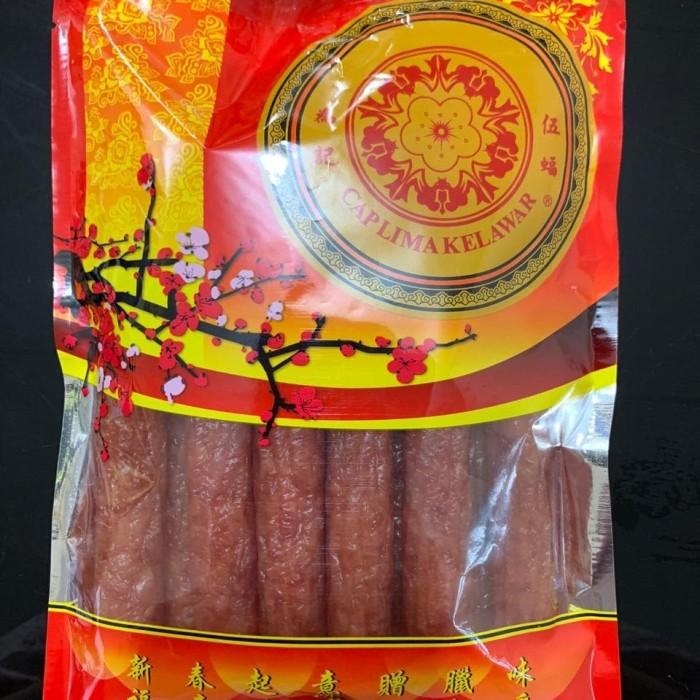 

Lapchiong / Sosis Babi Cap Lima Kelelawar Kualitas No.1 @500Gram 045