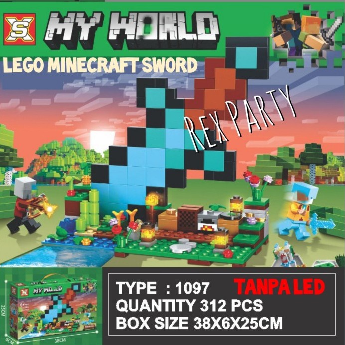 Minecraft Lego Building Block Brick/Mainan Minecraft Figure/Minecraft