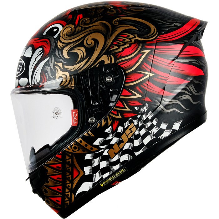 Njs Zx-1R Barong Gloss/Doff - Helm Full Face