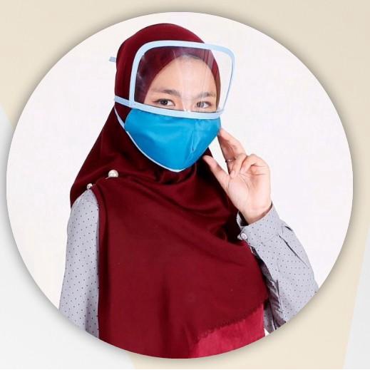 BISA COD - MASKER KAIN NON MEDIS COVER PROTEKSI MATA / HIJABER / NON HIJAB
