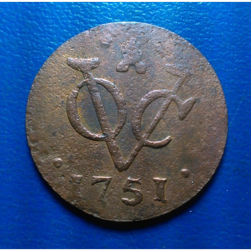 Koin VOC 1 Duit Zeeland 1751