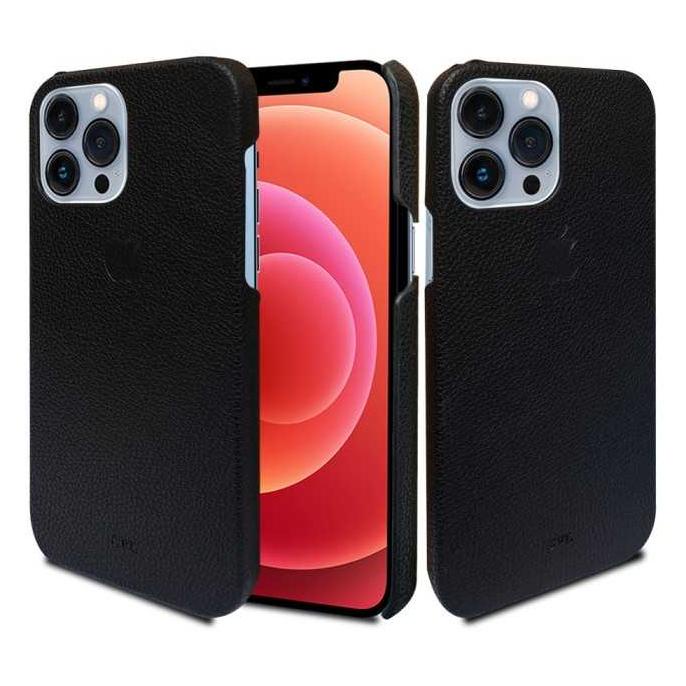 Hardcase SVL Vintage Iphone 13 Pro Max Leather case Microfiber - Hitam