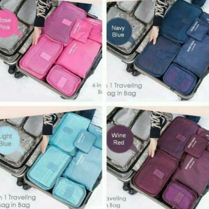 Tas Travel Tas Koper Travel Pouch Travel Organizer Perlengkapan Isi Koper Tas Baju Tas Kosmetik Tas 