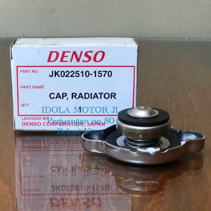 Tutup Radiator 0.9 Denso Jk022510-1570 Kijang Jazz City Carry -Asli- Kode He343