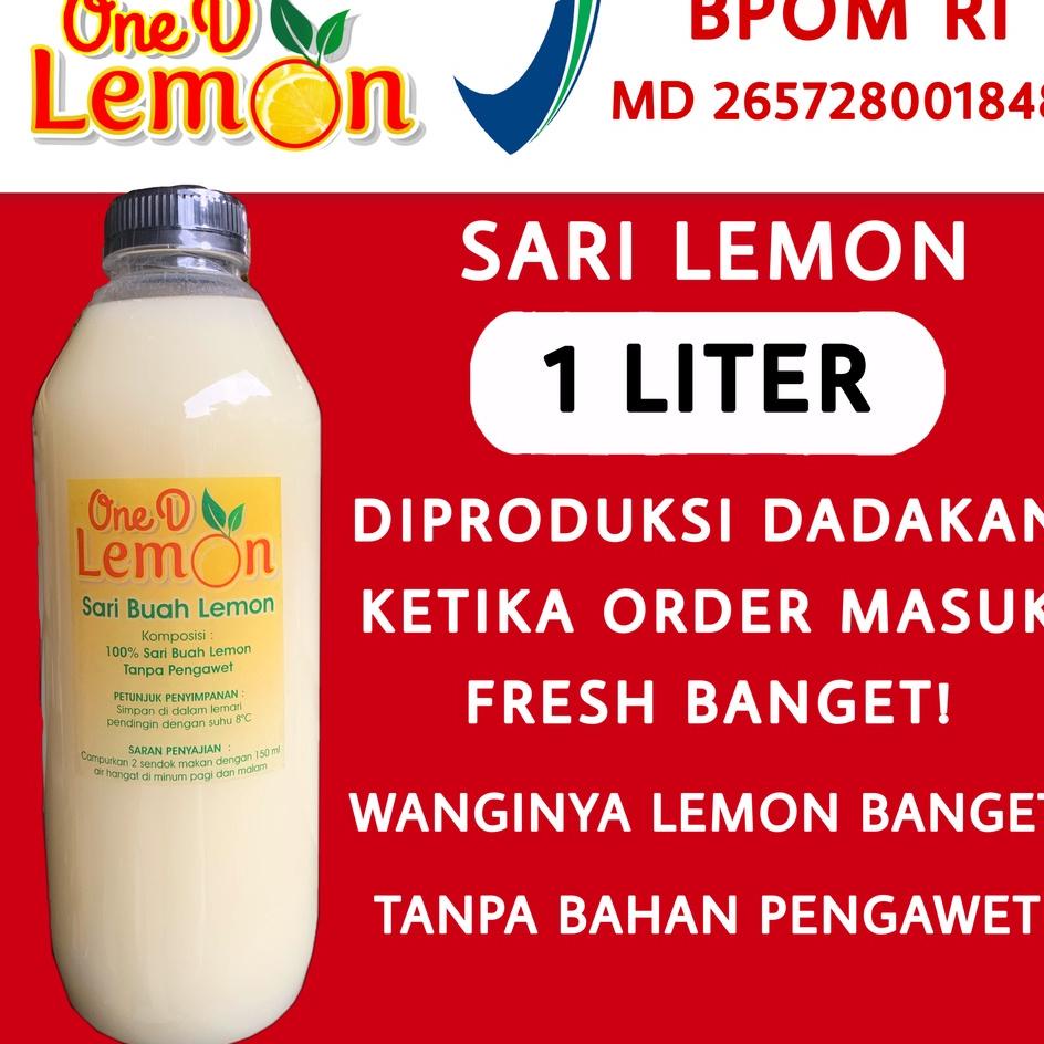 

1 Liter Oned Lemon Fresh Sari Lemon Jus Lemon Murni Jus Halal Ala