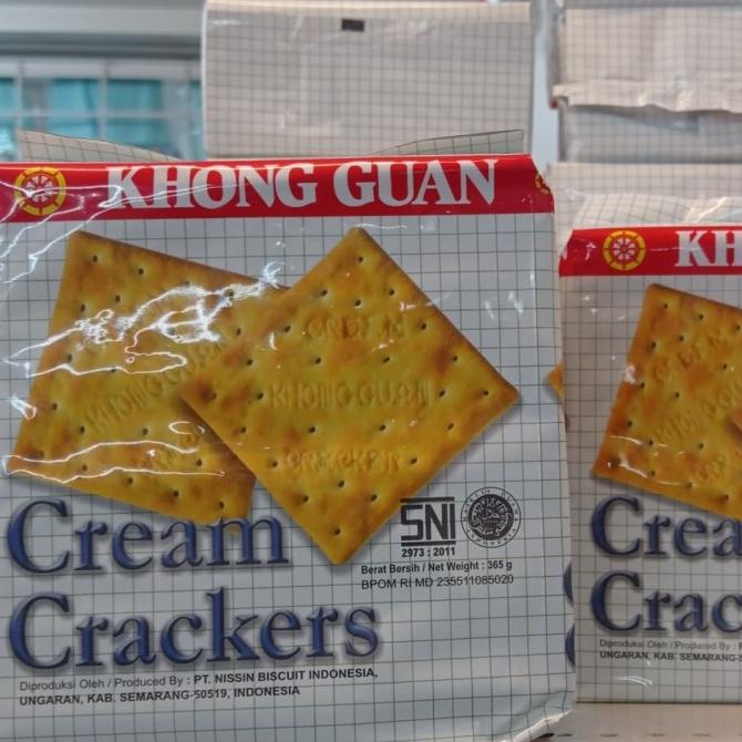 

+%+%+%] khong guan cream crackers 365gr