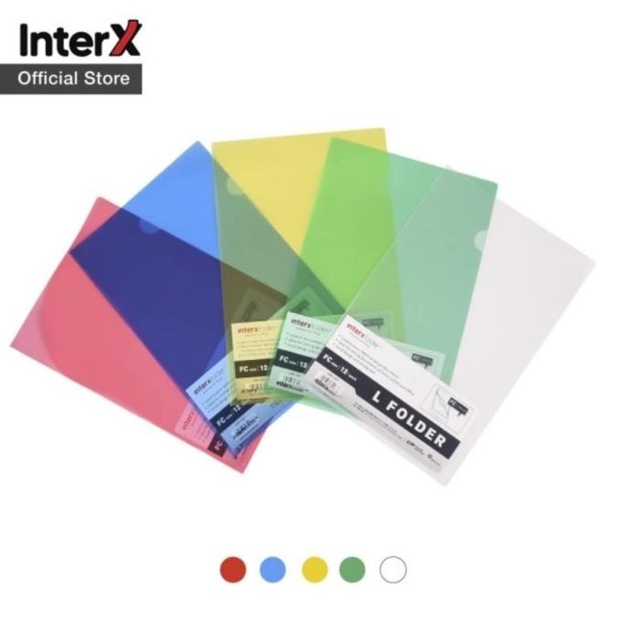 

TERLARIS InterX / Folder Map L Plastik Warna F4 isi 12 Pcs