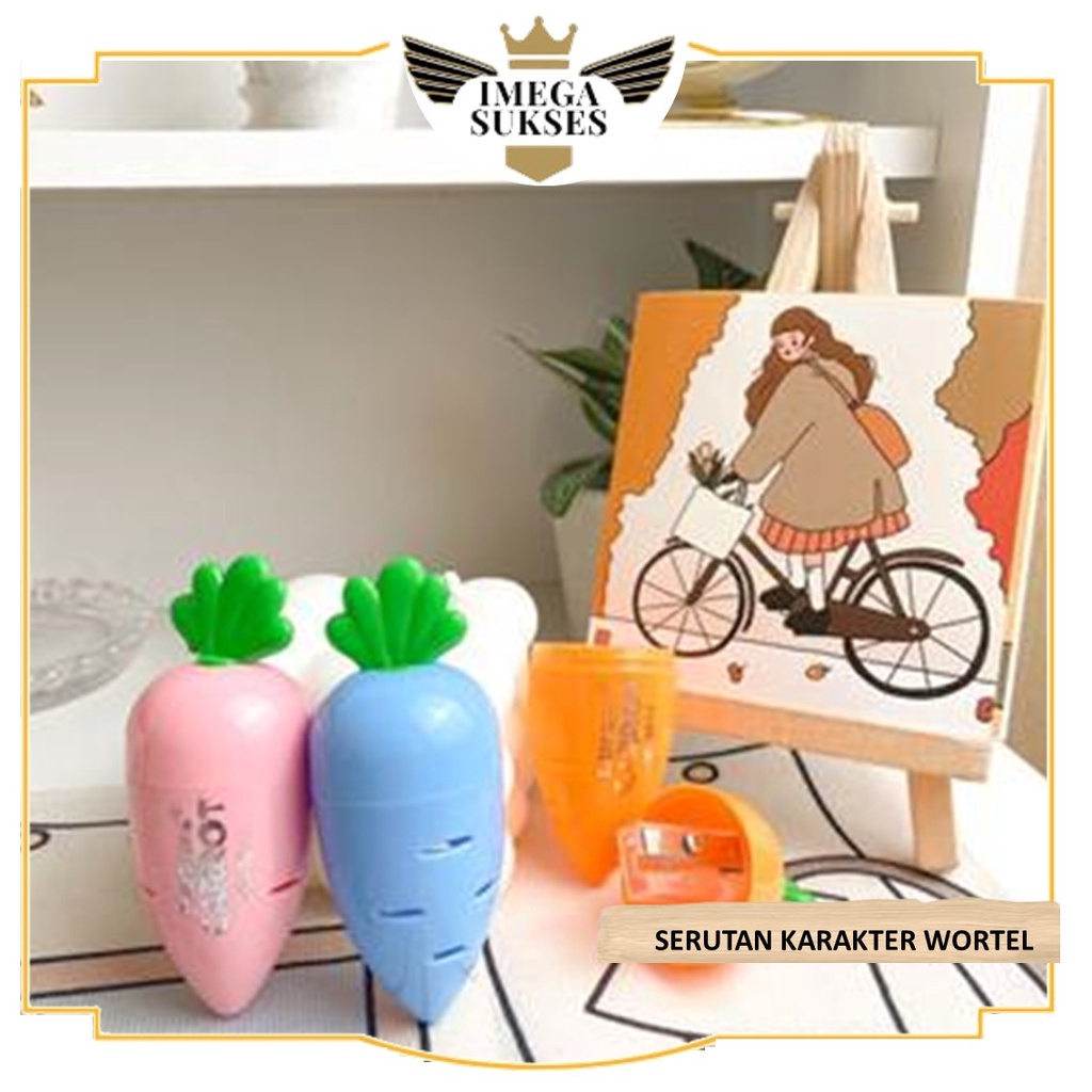 

PHG - Pencil Shaperner Alat Tulis Sekolah Serutan Peraut Pensil Motif Wortel Rautan Pensil Karakter Tikus Lucu Pensil Anak Stationary Study t