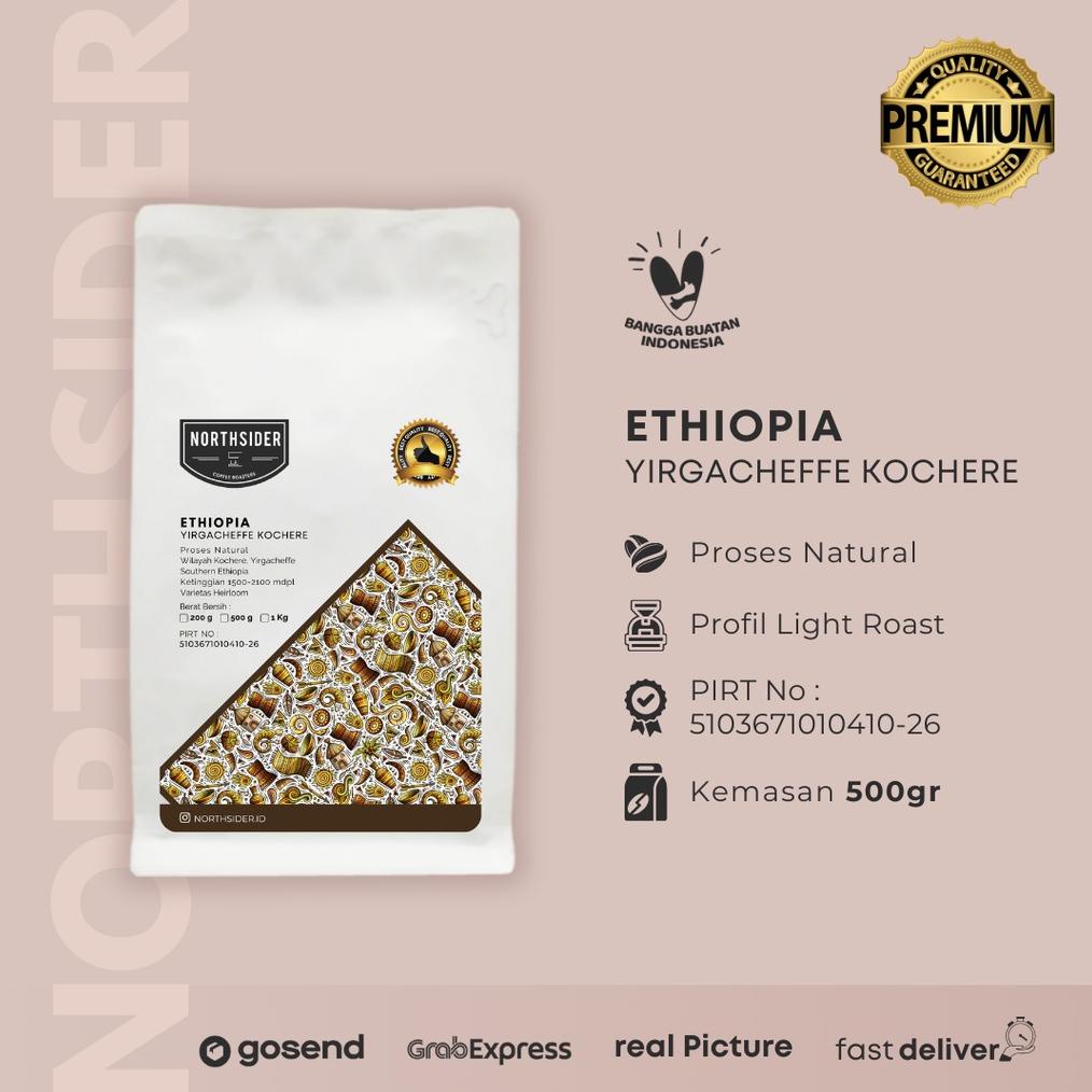 

Northsider Kopi Arabika Ethiopia Yiragcheffe Kochere Natural - 500g