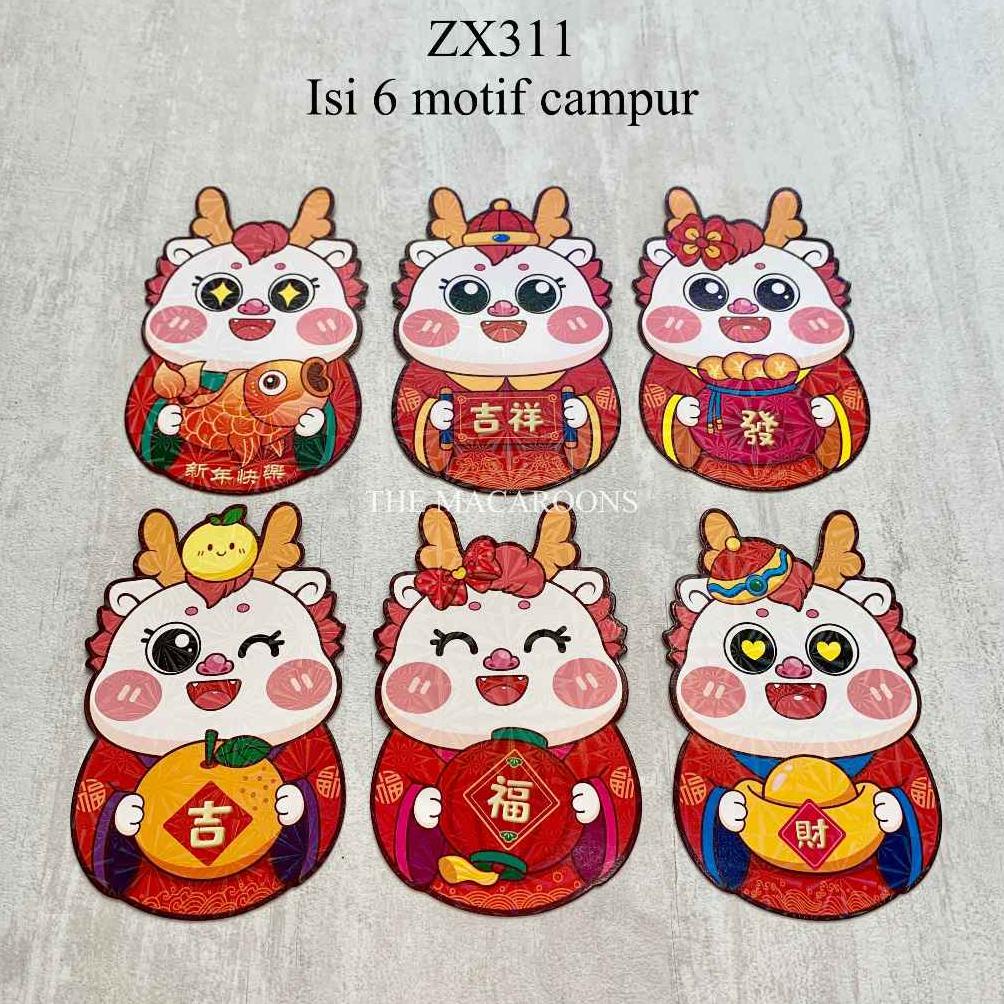 

Sale !! Angpao Imlek 2024 /Hong Bao Fung Pao Shio Naga Terbaru Amplop Lunar New Year / Kado Chinese Dragon Terlaris