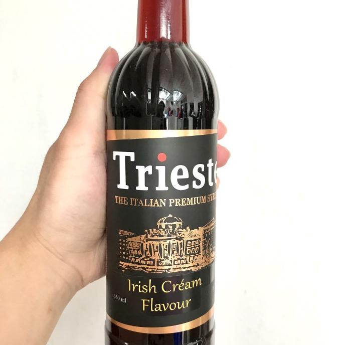 

] Sirup Trieste Premium Syrup Rasa Irish Cream Flavour 650 ml