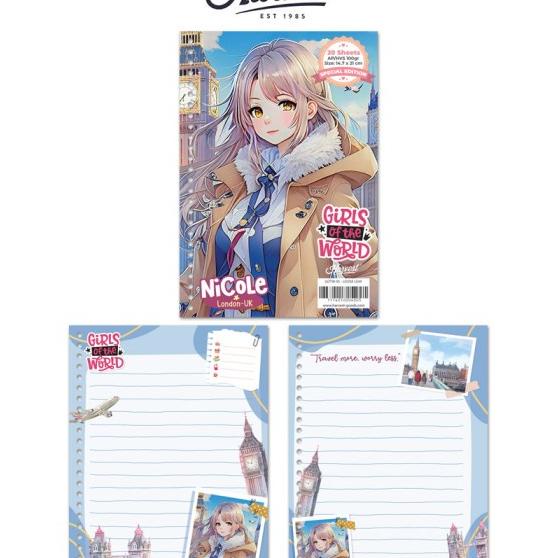 

Loose Leaf / Kertas Binder Harvest A5 Girls Of The World Isi 3 - West