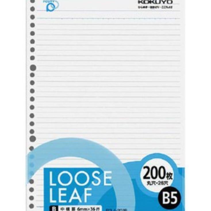 

Kokuyo Loose Leaf P3N-201B B5 200Lembar